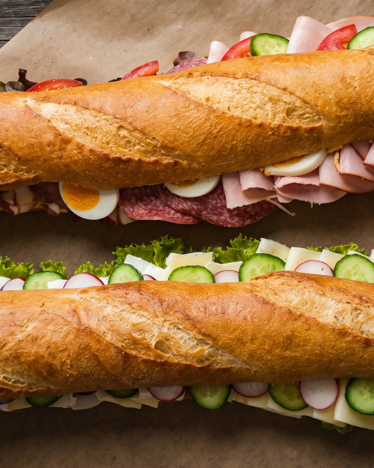 Gemischtes Baguette