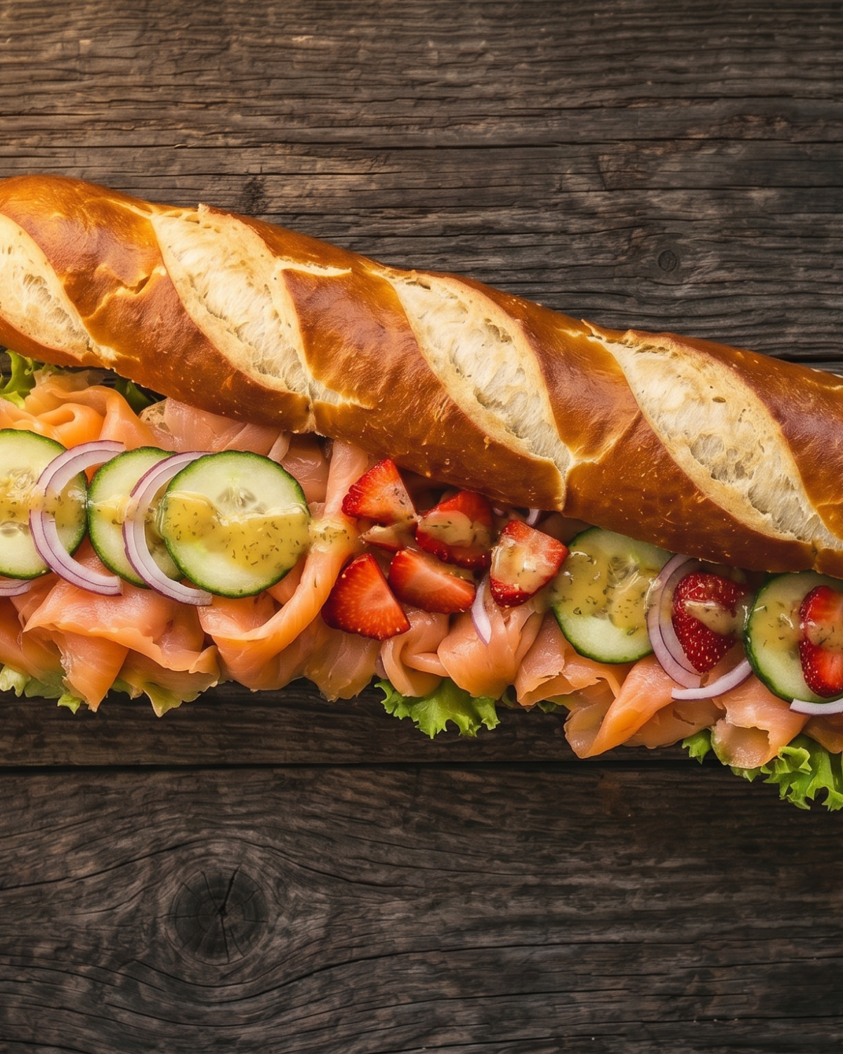 Lachs Baguette